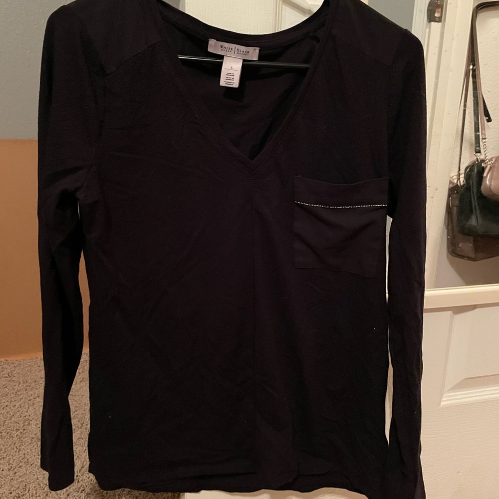 Womens long sleeve pocket shirt